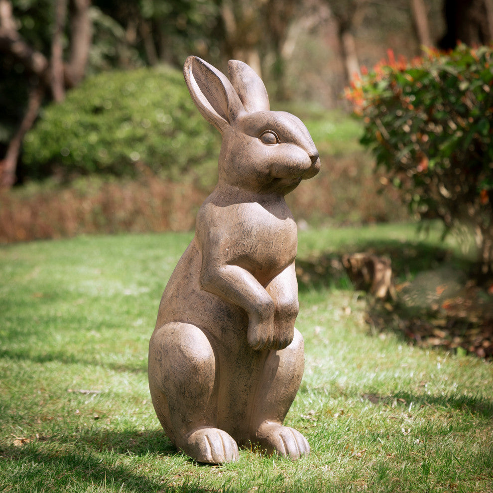 22.75"H MGO Standing Rabbit Statue