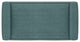 Scott Solid Hardwood Small Ottoman Bench, Smoky Teal