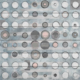 "Uplifting Dots" Painting Print on White Wood