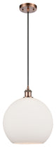 Innovations 516-1P-AC-G121-12-LED 1-Light Mini Pendant, Antique Copper