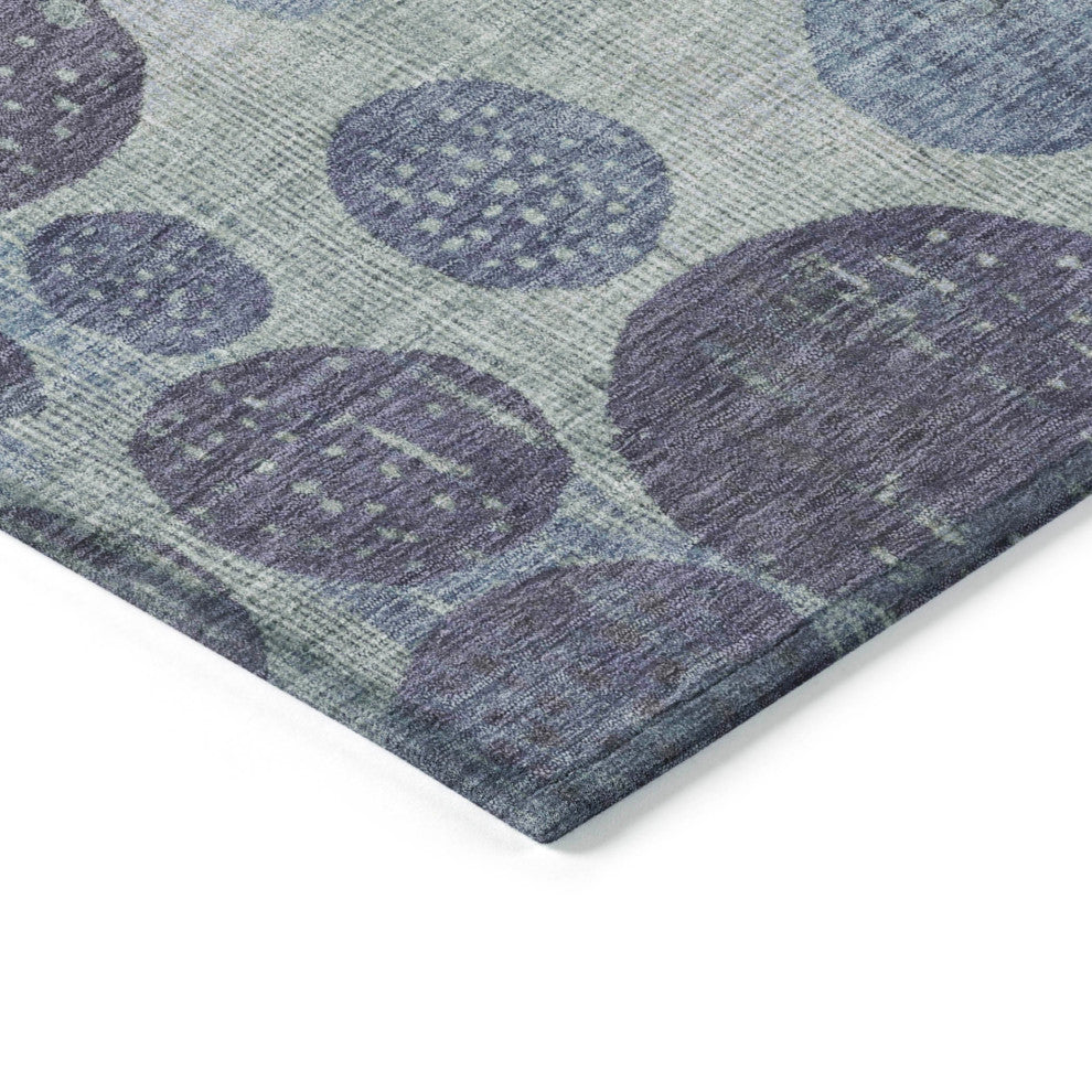 Machine Washable Indoor/Outdoor Chantille ACN1899 Denim 10' x 14' Rug