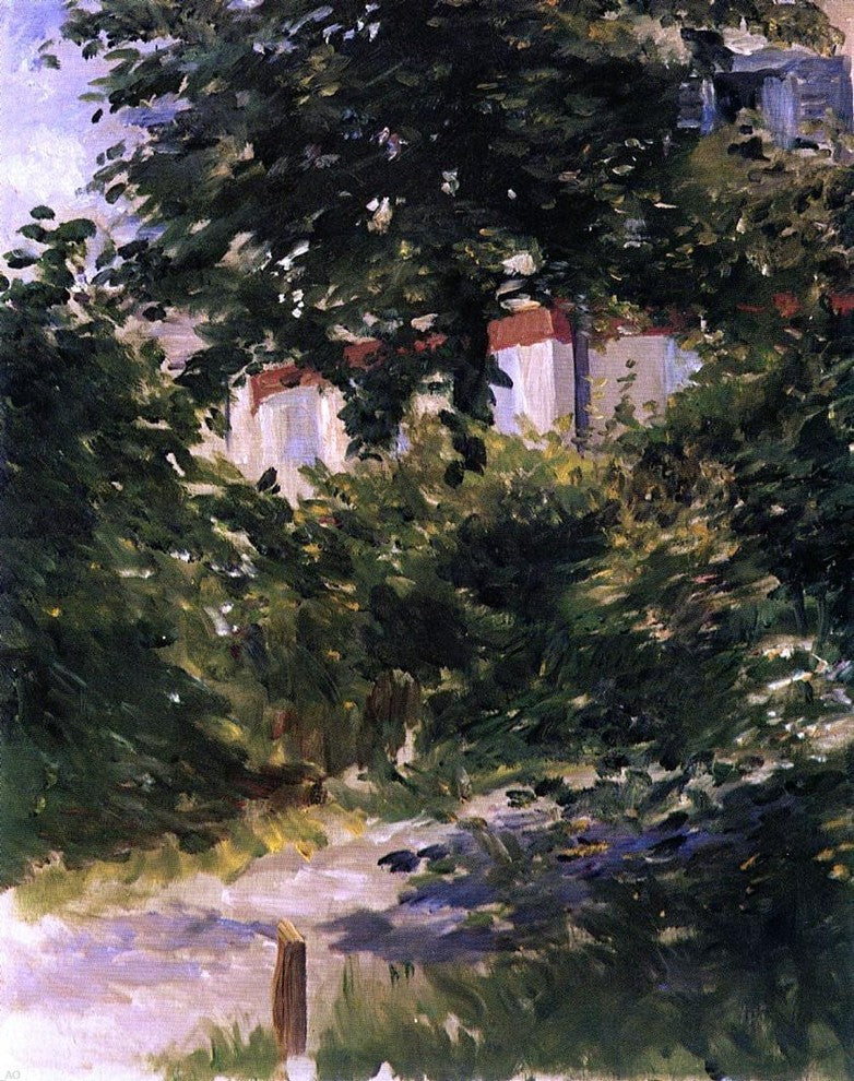 Edouard Manet A Path in the Garden at Rueil, 20"x25" Wall Decal