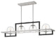 Quoizel KAN440EK Four Light Island Chandelier, Earth Black Finish