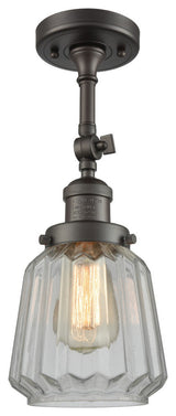 Innovations Lighting 201F-Ob-G142 1 Light Semi-Flush Mount