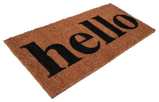 Calloway Mills Hello Doormat Natural/Black, 12x 24
