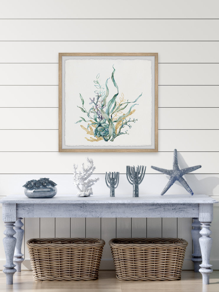 "Marine Gardens" Framed Painting Print, 32x32