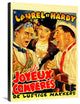 Laurel and Hardy, French, Les Joyeux Comperes, 22x30