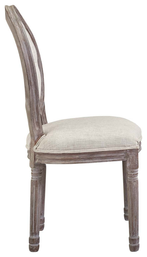 Beige Arise Dining Side Chair Upholstered Fabric Set of 4