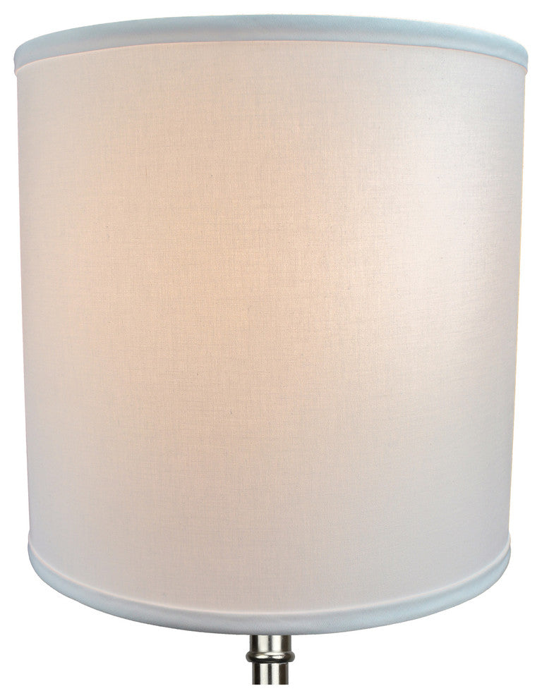 FenchelShades Drum Lampshade 12"x12"x12", Linen White