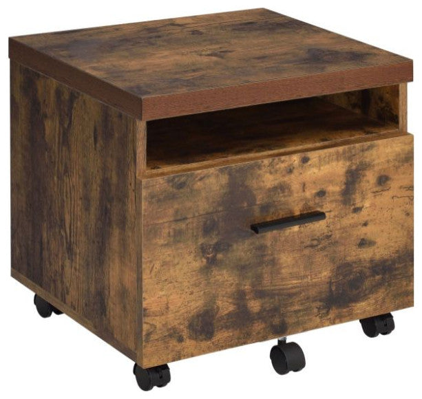 Acme Bob File Cabinet Weathered Oak