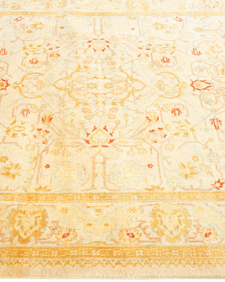Paletwa One-of-a-Kind Hand-Knotted Runner Ivory, 4'2"x12'4"