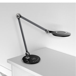 Contemporary Modern Architect Desk Lamp with Wireless Charging, Black