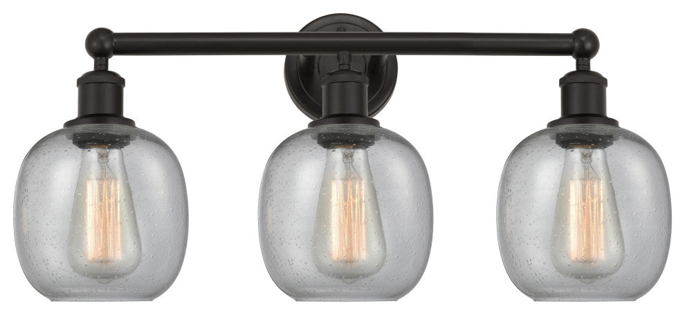 Innovations 616-3W-OB-G104 Belfast 3 Light Bath Vanity Light, Oil Rubbed Bronze