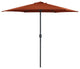 Vidaxl Outdoor Parasol With Aluminum Pole 106.3"x96.9" Terracotta