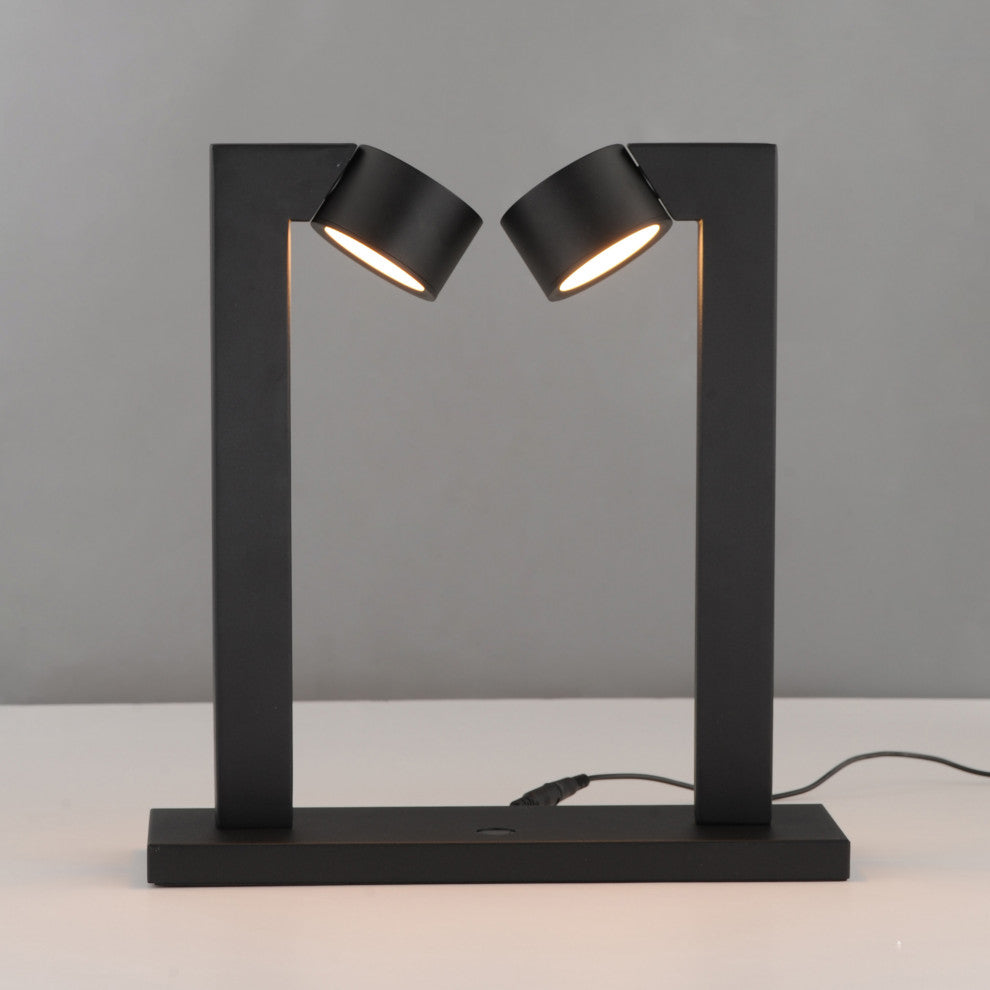 ET2 E30523 Embrace 15" Tall Spotlight Desk Lamp - Black
