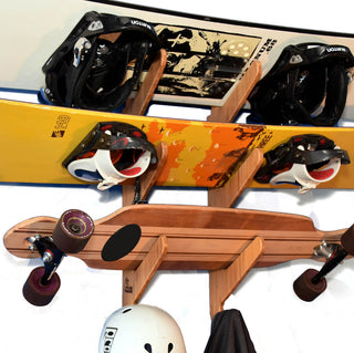 Bamboo Skateboard Rack & Snowboard Rack - The Moloka'i Series, Bamboo, Trip