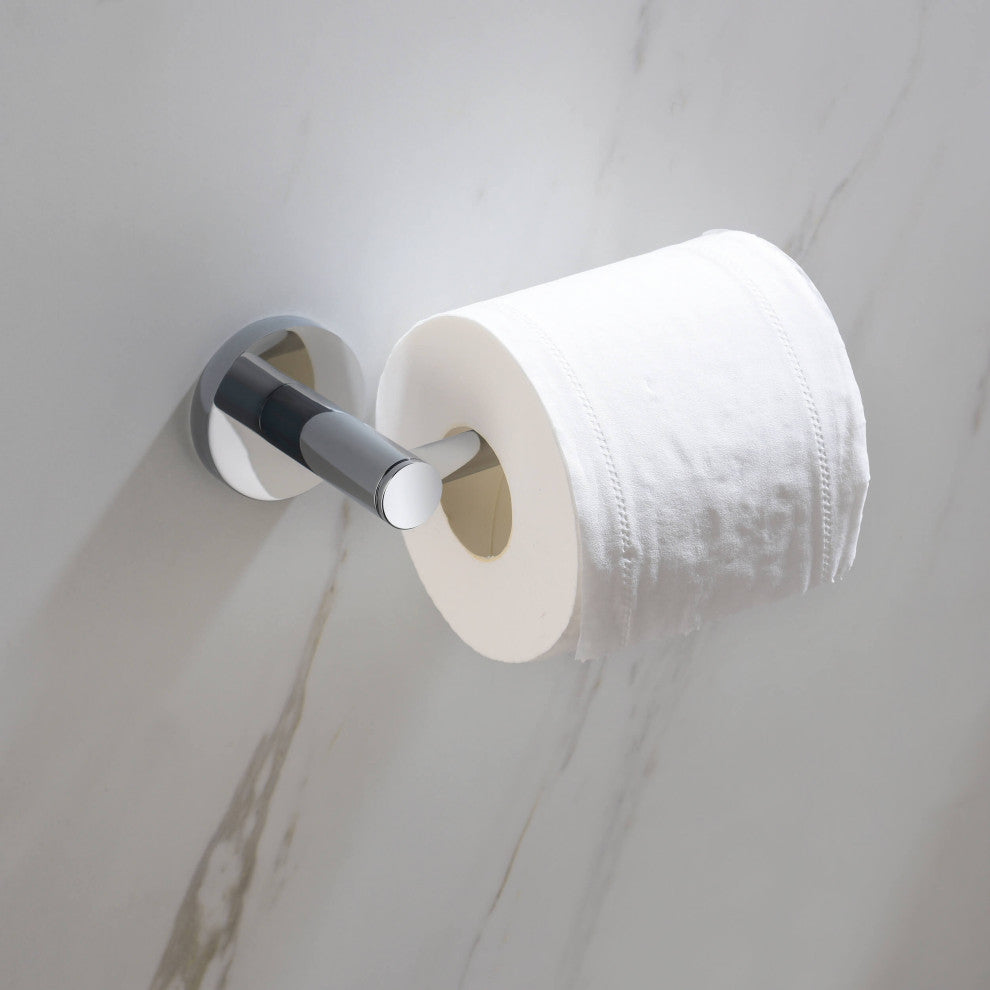 Circular 2-Piece Bathroom Hardware Set, Chrome