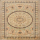 Ahgly Company Indoor Square Traditional Area Rugs, 7' Square
