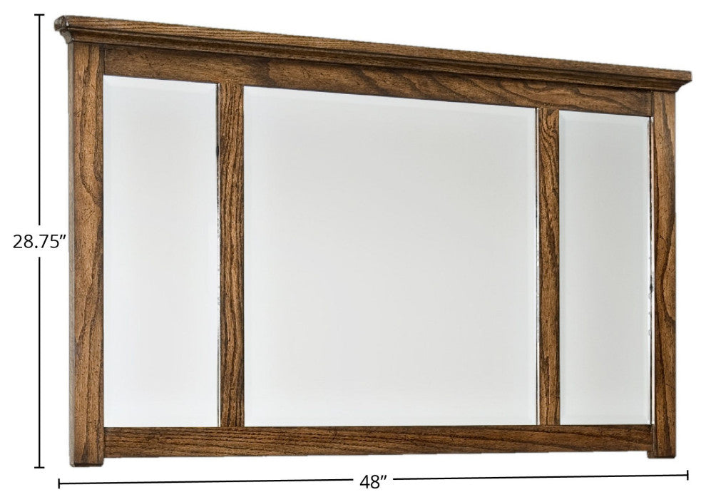 Oak Park 48" Wide Dresser Mirror, Mission
