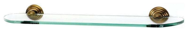 Alno 24" Glass Shelf with Brackets in Antique English