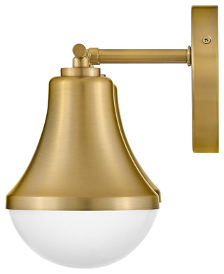 Lark Haddie 14.5" Modern Two-Light Bath Vanity, Lacquered Brass