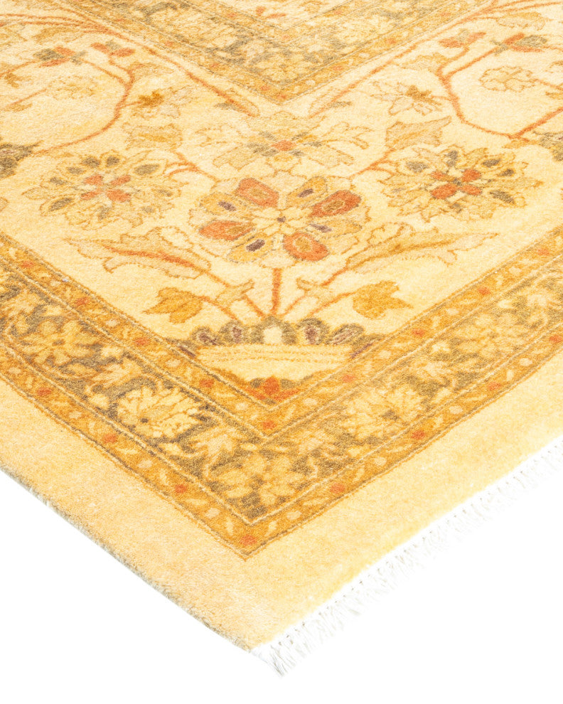 Sah One-of-a-Kind Hand-Knotted Area Rug Ivory, 9'1"x11'10"
