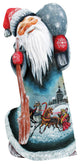 Midnight Sleigh Ride, Woodcarved Figurine