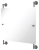Dottingham Landscape Frameless Rail Mounted Mirror, Matte Gray