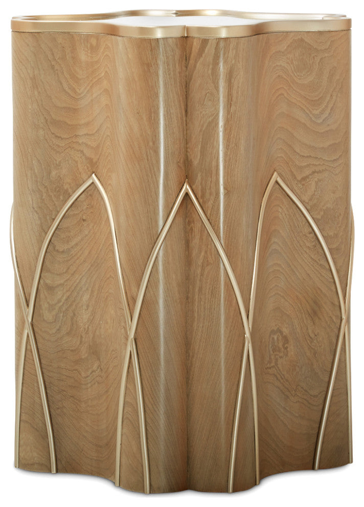 Villa Cherie Chairside Table - Caramel