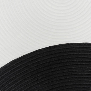 Hand painted Canvas Wall Art-Abstract-Black, Ivory-30" x 39"