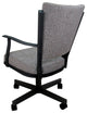 Montana Swivel Metal Dining Caster Chair Reading Base, Mojave Gray, Black