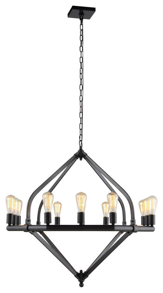 Elegant Lighting Illumina Collection Pendant, Bronze