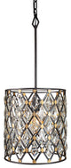 Varaluz-345P01CBHG-One Light Pendant Carbon/Havana Gold