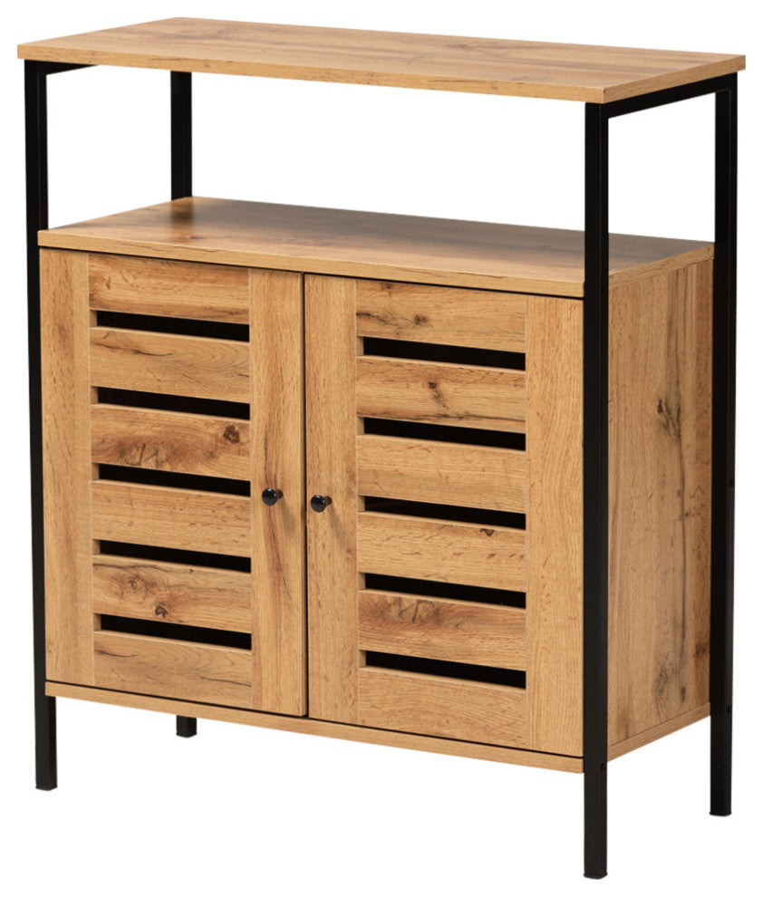 Kami Modern Shoe Cabinet, Black