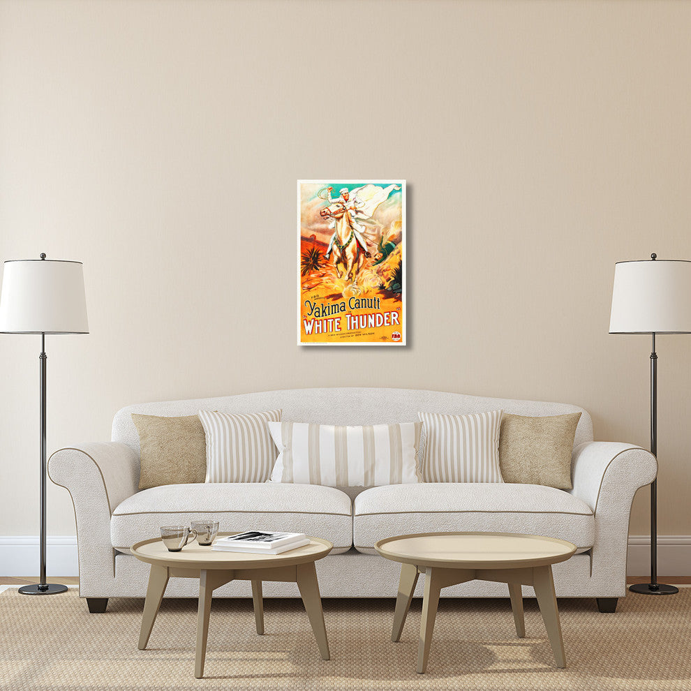 "White Thunder" Stretched Canvas Giclee by Hollywood Photo Archive, 24x36"