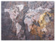 'World Map - Rock' Canvas Art by Michael Tompsett