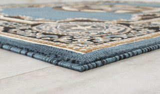 Allstar Western Area Rug Texas Star design, Blue, 5x7