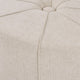 Madison Park Ferris Oval Ottoman, Cream