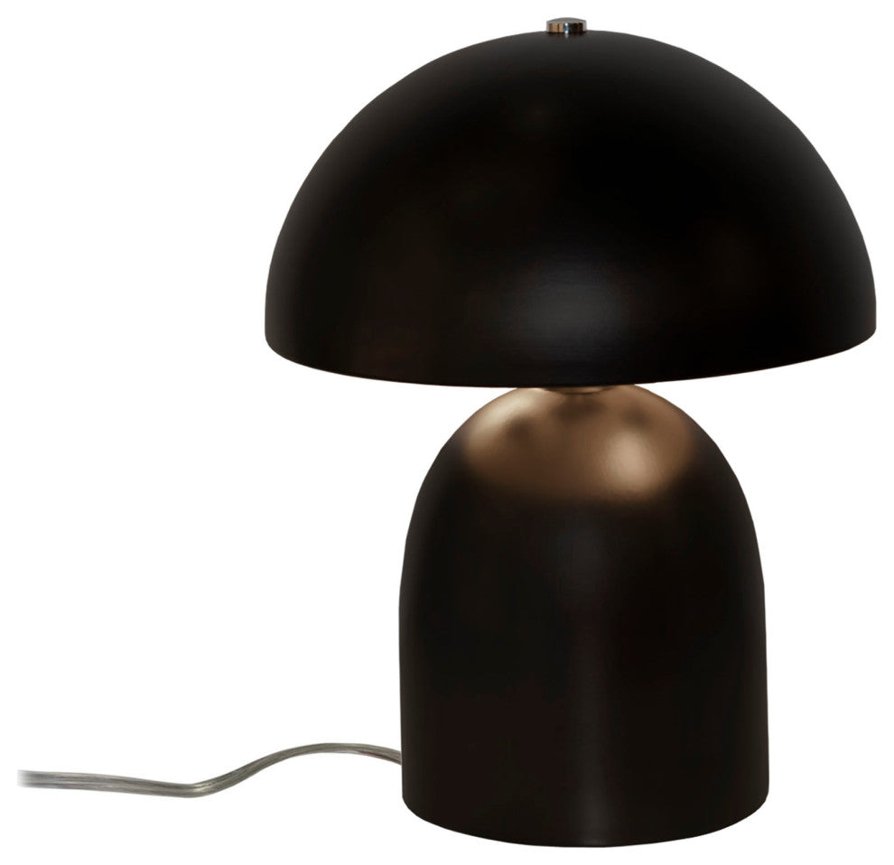 Short Kava Table Lamp, Carbon Matte Black