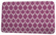Goals, Gourds, and Gatherings Peace 2 Geometric Print Bath Mat, Purple, 17"x24"