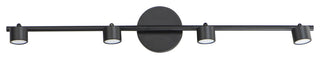 ET2 E52004 Taylor 4 Light 34"W LED Fixed Rail Ceiling Fixture - Black