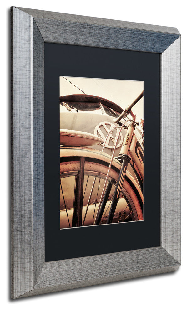 Jason Shaffer 'VW' Matted Framed Art, Silver Frame, Black Mat, 11x14