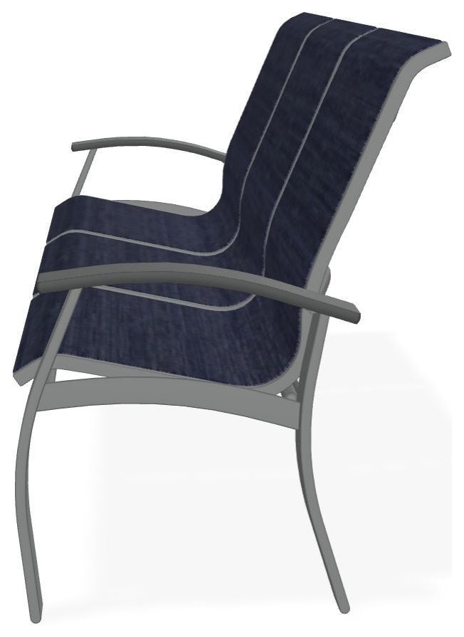 Belle Isle Sling 3-Seat Outdoor Sofa, Collect Indigo/Graphite
