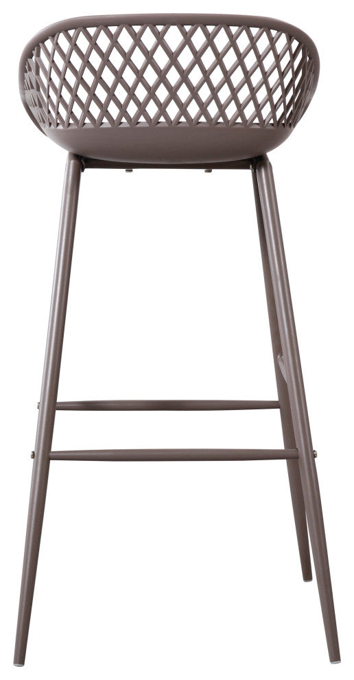 Contemporary Piazza Outdoor Barstool Grey - M2 - Grey