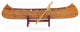 HomeRoots Indian Girl Canoe Boat Model Sculpture
