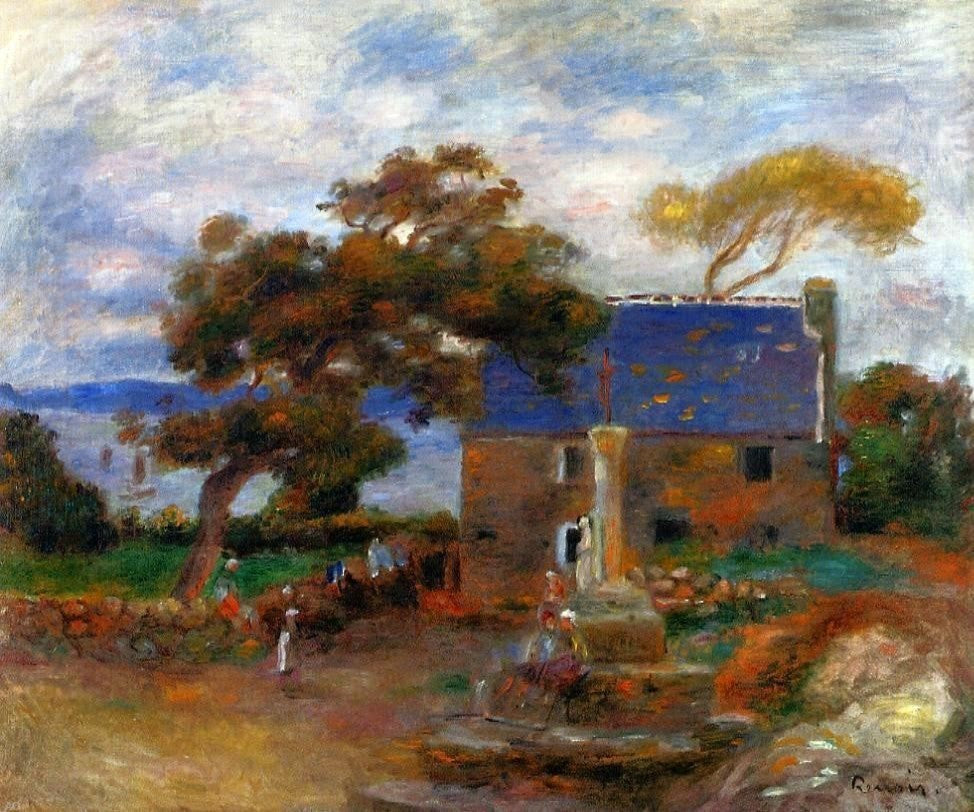 Pierre Auguste Renoir Treboul  near Douardenez  Brittany Gallery Wrapped Canvas