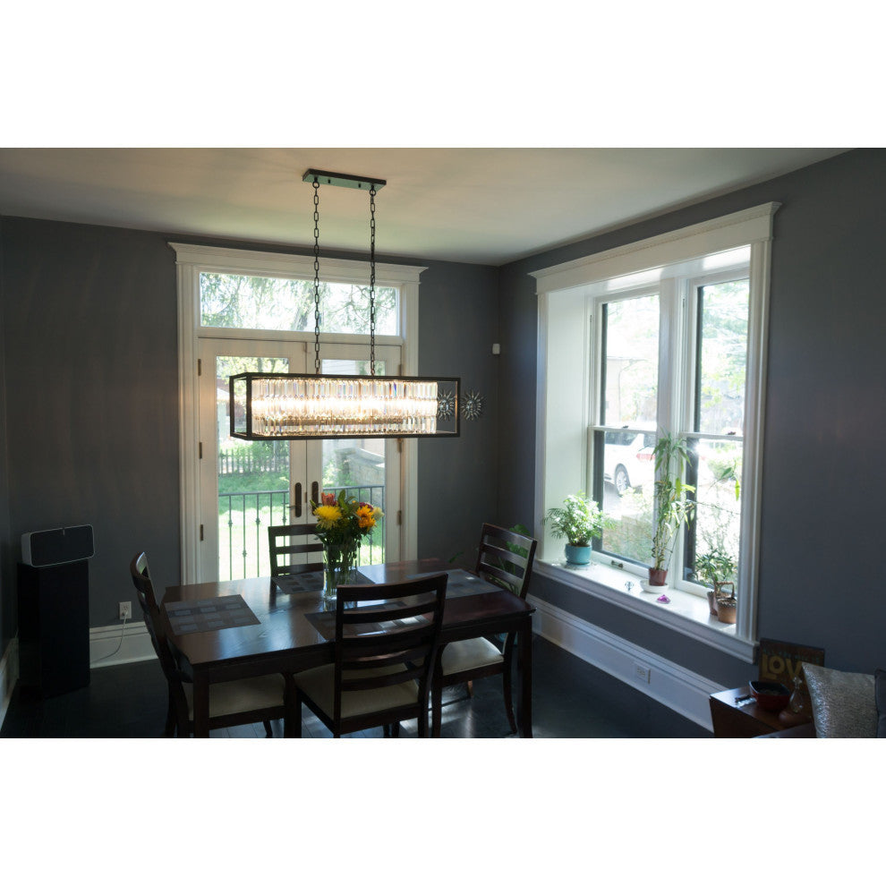 Catana 8L Linear Chandelier Oil Rubbed Bronze