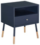 Soneto Collection 1-Drawer End Table, Black