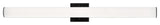 1 Light Transitional Sconce, Black