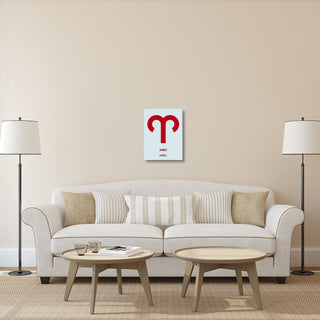"Aries Zodiac Sign Red" Fine Art Print